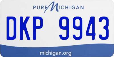 MI license plate DKP9943