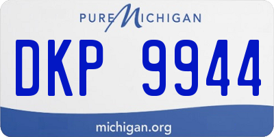 MI license plate DKP9944