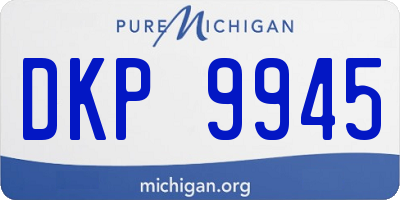 MI license plate DKP9945