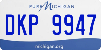 MI license plate DKP9947