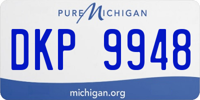 MI license plate DKP9948