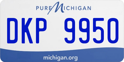MI license plate DKP9950
