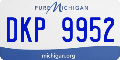 MI license plate DKP9952