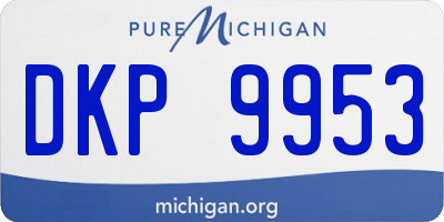 MI license plate DKP9953