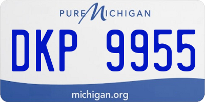 MI license plate DKP9955
