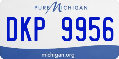 MI license plate DKP9956