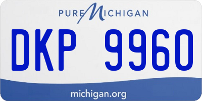 MI license plate DKP9960
