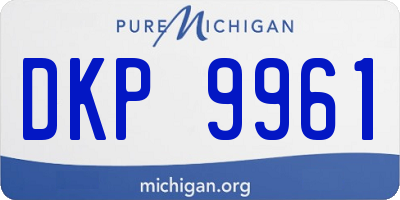 MI license plate DKP9961