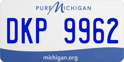 MI license plate DKP9962
