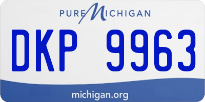 MI license plate DKP9963