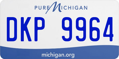MI license plate DKP9964