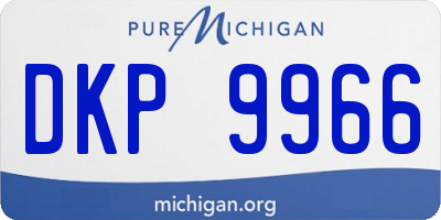 MI license plate DKP9966