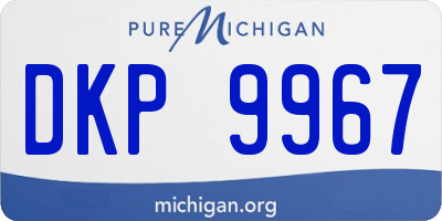 MI license plate DKP9967