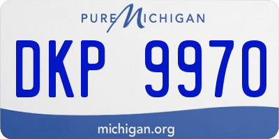 MI license plate DKP9970