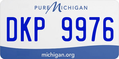 MI license plate DKP9976