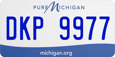 MI license plate DKP9977