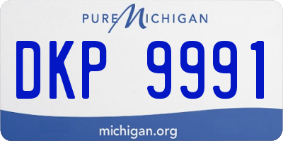 MI license plate DKP9991