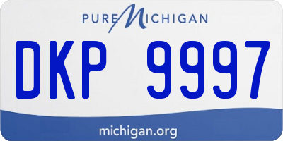 MI license plate DKP9997
