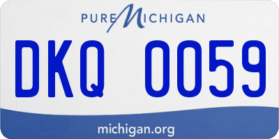 MI license plate DKQ0059