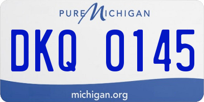 MI license plate DKQ0145