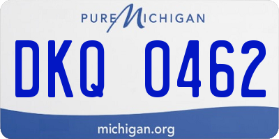 MI license plate DKQ0462