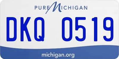 MI license plate DKQ0519