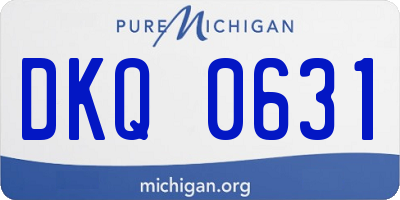 MI license plate DKQ0631