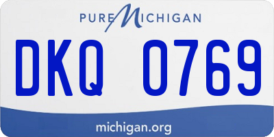 MI license plate DKQ0769