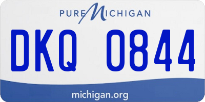 MI license plate DKQ0844
