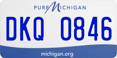 MI license plate DKQ0846