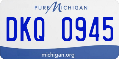 MI license plate DKQ0945