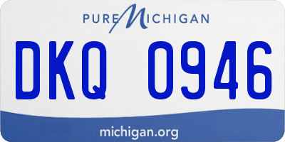 MI license plate DKQ0946