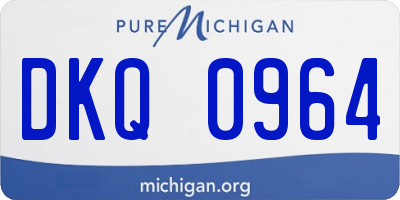 MI license plate DKQ0964