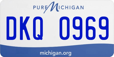 MI license plate DKQ0969