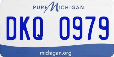 MI license plate DKQ0979