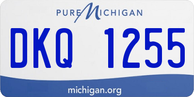 MI license plate DKQ1255