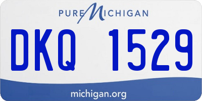 MI license plate DKQ1529