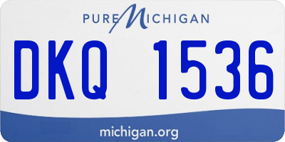 MI license plate DKQ1536