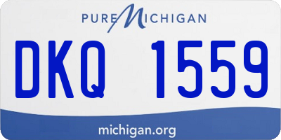 MI license plate DKQ1559