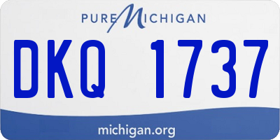 MI license plate DKQ1737