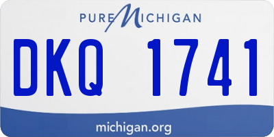 MI license plate DKQ1741