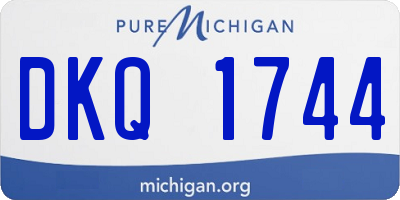 MI license plate DKQ1744