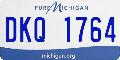 MI license plate DKQ1764