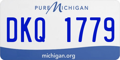 MI license plate DKQ1779