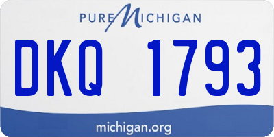 MI license plate DKQ1793