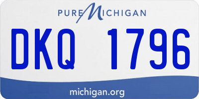 MI license plate DKQ1796