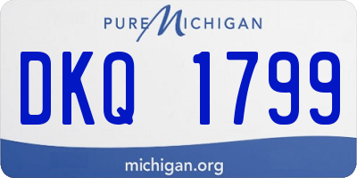 MI license plate DKQ1799