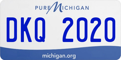 MI license plate DKQ2020