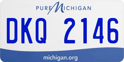 MI license plate DKQ2146