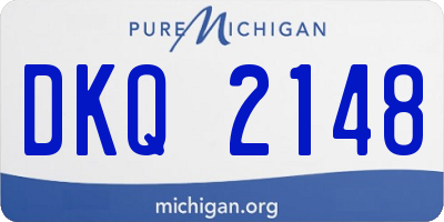 MI license plate DKQ2148